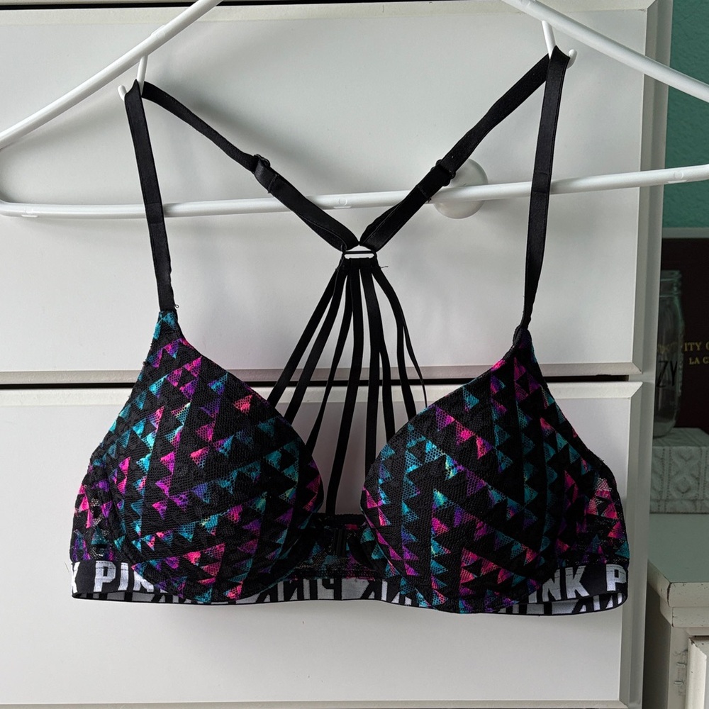 PINK Victoria's Secret Multicolor Strappy Bra